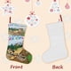 thumbnail image 3 of El Show de Oso Yogi Tema: Calcetines de Navidad, fino lino blanco para colgar en escaleras y chimenea, decoración navideña para el hogar, regalo de Navidad.54cm×38cm, 3 of 5