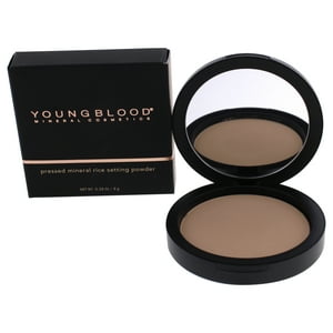 Youngblood - Polvo Fijador De Arroz Mineral Prensado - Mediano De Para Mujeres - Polvo