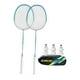 thumbnail image 3 of Juego De 2 Raquetas De Bádminton Resistentes Para Interior, Exterior, Exterior, Patio Trasero, Color Azul, 3 of 3