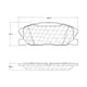 thumbnail image 3 of Pastillas Freno para auto Chrysler 300 2011-2023 Delantero, 3 of 4