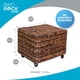thumbnail image 4 of Archivador con ruedas de seagrass BIRDROCK HOME 45x37x33 cm, 4 of 9