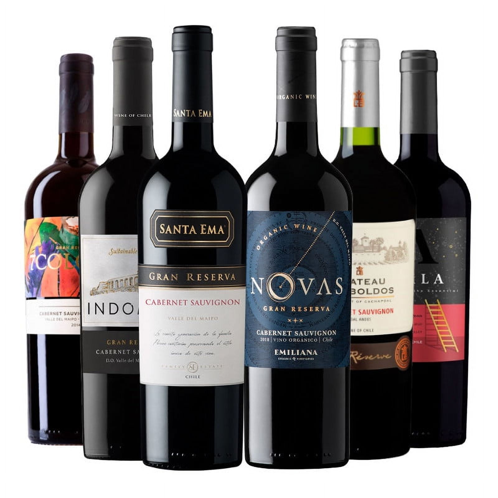 6 Vinos Mix Plus Gran Reserva Cabernet Sauvignon, 750 Ml