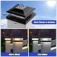 thumbnail image 5 of Luces solares para tapas de postes APONUO 6 unidades impermeables LED, 5 of 7