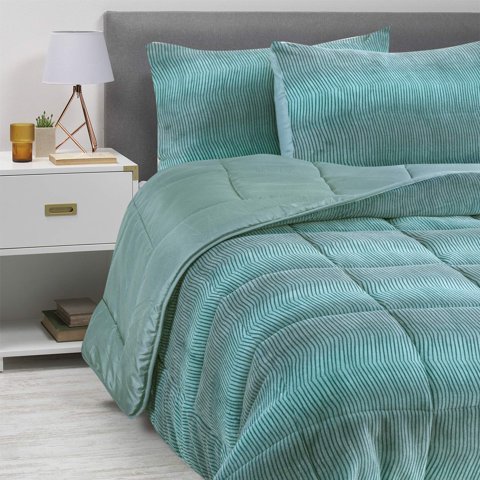 Zahr - Plumón Coral Estampado Turquesa