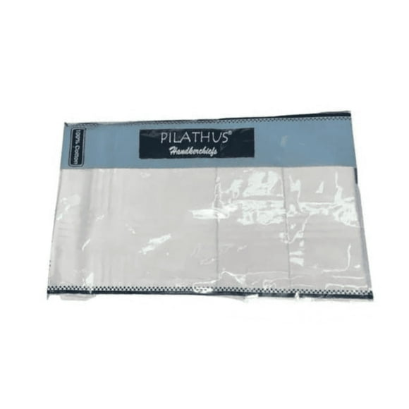 Pañuelos para Hombre 100% Algodón Pack 3 Und Blanco