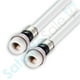 thumbnail image 2 of Cable coaxial digital RG-6/U de 75 ohmios con conectores tipo F impermeables, cable universal para interiores y exteriores, blanco, 200 pies, 2 of 2