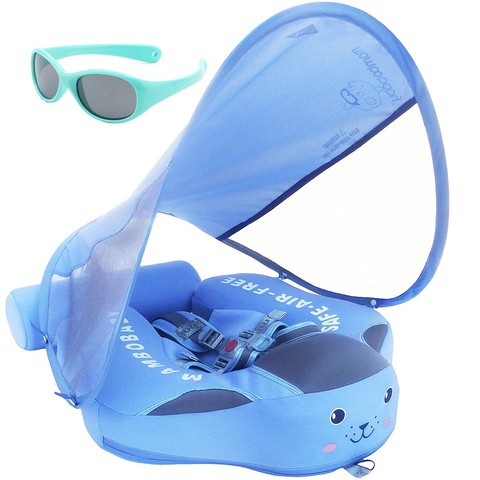 Entrenador De Natación Baby Float En V Convey Mambobaby Con Toldo Upf50+