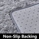 thumbnail image 3 of Alfombra Tabayon Shag 150 x 210 cm Gris Claro Antideslizante, 3 of 3