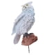thumbnail image 5 of búho artificial resina de pájaro realista taxidermia jardín decoración blanco, 5 of 5