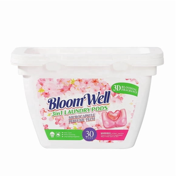 Detergente Para Ropa En Cápsulas – Bloomwell 3 En 1 – 30 Un