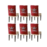 Teng Fei - Pack 6 Fundas De Respaldo De Sillas Diseño Navidad Tf22