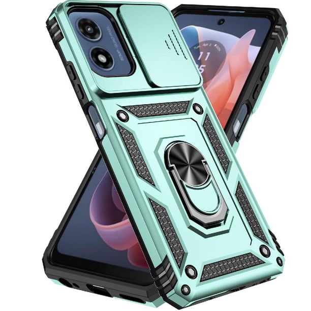 Estuche GANGXUN para Motorola Moto G Play 5G 2024, soporte giratorio 360°, estilo mecánico y magnético
