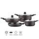thumbnail image 1 of Bateria cocina 7 Piezas Aluminio Spring Negro, 1 of 1