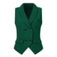 thumbnail image 1 of INSPIRE CHIC Chaleco de Traje para Mujer Doble Botonadura Negocios Solapa Elegante Chaleco de Cintura L Verde Oscuro, 1 of 6