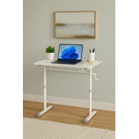 Cosas Casa - Escritorio Con Altura Ajustable 100X60X63-86Cm Funcional Tenerife Blanco