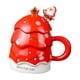 thumbnail image 3 of Taza De Café Con Diseño De árbol De Navidad, Tazas De Leche Para Regalo De Cumpleaños, Hogar, Oficina, Rojo, 3 of 5