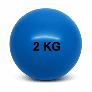 Ak Sport - Balón Medicinal Rehabilitación Silicona Sin Rebote 2 Kilos Aksport Crossfit