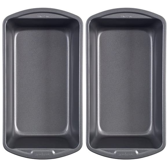 Molde para pan GoodCook, antiadherente, acero pesado, 23 x 13 cm, juego de 2