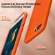 thumbnail image 4 of Funda Miracase para iPhone SE/7/8 con carga inalámbrica – Naranja ámbar, 4 of 6