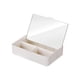 thumbnail image 1 of Caja organizadora de escritorio con espejo de tocador, organizador de cosméticos, estuche de maquillaje de viaje con espejo, caja de almacenamiento de, 1 of 5