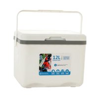 Ioensy - Nevera Aislada Con Mango Resistente Para Barbacoa, Bebidas Deportivas, Pesca, Color Blanco