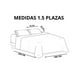 thumbnail image 3 of Cubrecama Quilt Verano 1.5 Plazas - Gris Hojas Otoñales KFL583, 3 of 3
