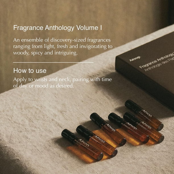 Set de perfumes Aesop Fragrance Anthology Volume I 6 x 2 ml | Lider
