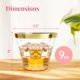 thumbnail image 3 of Copas de vino desechables Prestee 9 oz, paquete de 100 unidades, con borde dorado, 3 of 7
