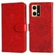 thumbnail image 1 of Funda tipo cartera FOXDOCK para OPPO Reno 7 4G , diseño girasol en relieve, cuero PU, cierre magnético, soporte y tarjetero, 1 of 5
