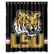 thumbnail image 1 of Cortina de ducha de los LSU Tigers, juego de cortina de baño con ganchos, tamaño 60 x 72 pulgadas, 1 of 3