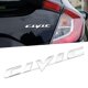 thumbnail image 1 of Emblema trasero HUIANTS para Honda Civic 2006‑2011 plateado 3D, 1 of 4