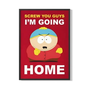 Creango - Cuadro Poster Enmarcado South Park Eric Cartman Decorativo