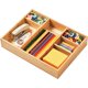 thumbnail image 1 of Organizador de cajones de escritorio Umilife de madera de bambú con comba ajustable, 1 of 6