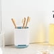 thumbnail image 5 of Portacepillos de dientes con base antideslizante, plástico desmontable para una limpieza fácil, almacenamiento multifuncional, 3 ranuras, organizador de cepillos de dientes eléctricos y pasta de dient, 5 of 7