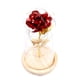 thumbnail image 1 of Rose En La Base De Vidrio Base De Madera LED Lámparas De Flores Rojo, 1 of 3