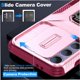 thumbnail image 4 of Funda Armada para Samsung Galaxy S24 FE con Tapa Deslizante y Soporte Magnético Giratorio Rosa, 4 of 5