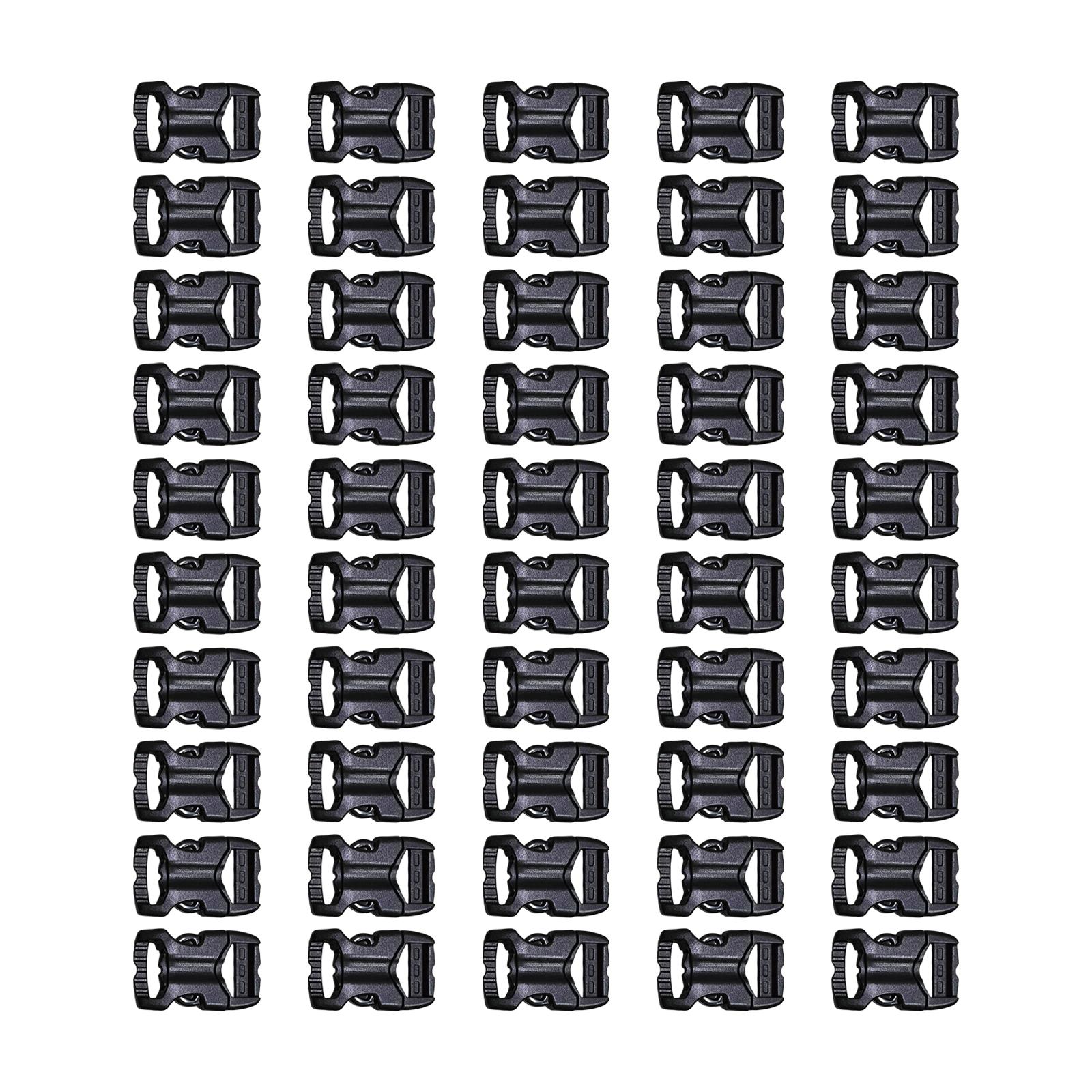 Magideal - 50 Unidades. Cierres De Liberación Rápida Para Hebillas, Clips A Presión, Cierre Ajustable De Repuesto, Hebilla Para Correa, Hebilla Para Mochila En