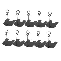 Magideal - 10 Piezas De Porta Tarjetas De Lugar, Porta Números De Mesa, Porta Fotos, Nombres De Imágenes, Clips De Menú Para Panadería, Notas, Aniversario De Bod Negro