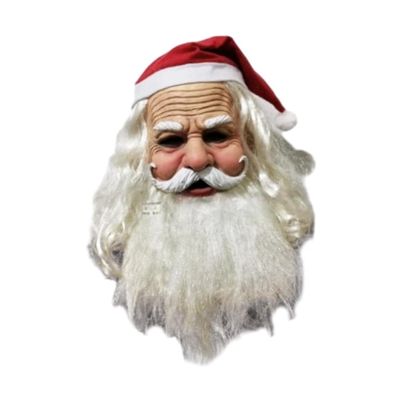 Máscara De Látex Navideña Máscara Facial Completa Realista Para Teatros Navideños Carnavales Abuelo B