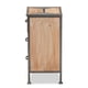 thumbnail image 4 of Mesa auxiliar Baxton Studio Laurel de metal gris envejecido y madera, 4 of 8