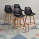thumbnail image 1 of Pack 4 Taburetes Piso Bar Acolchado Altura 65cm Eames Tulip Negro, 1 of 10