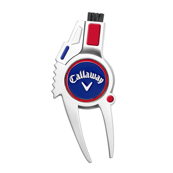 Divot Tool Callaway 4 en 1 rojo, blanco y azul para unisex