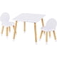 thumbnail image 1 of Juego De Mesa Kids Con 2 Sillas Para Niños Pequeños 3 Piezas Color Blanco, 1 of 9