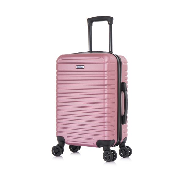 Luggage InUSA Deep, para equipaje de mano, 20 pulgadas, cara dura, color oro rosa