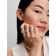 thumbnail image 4 of Anillo Pandora Doble Fila Moño Brillante Plata Esterlina 7.5, 4 of 4