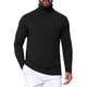 thumbnail image 1 of Suéter de Cuello Alto Acanalado para Hombre INSPIRE CHIC Manga Larga Cuello Simulado L Negro, 1 of 6