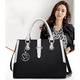 thumbnail image 3 of Elegante Cartera Belug Bolso Para Mujer Hombro Mano Color Negro blanco, 3 of 5