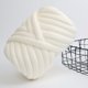 thumbnail image 1 of Xiao Hua Blanco Hueso 500g 1 Rollo Hilo Tejido con Brazos, Hilo de Manta Tejido de Tubo Ancho de 0.98-1.18 inch, Hilo Tejido a Mano de Terciopelo Suave para crochet, Muy Adecuado para Tejer con, 1 of 4