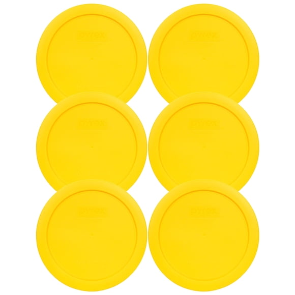 Tapa Pyrex 6 unidades color amarillo limón – Hecho en EE. UU.