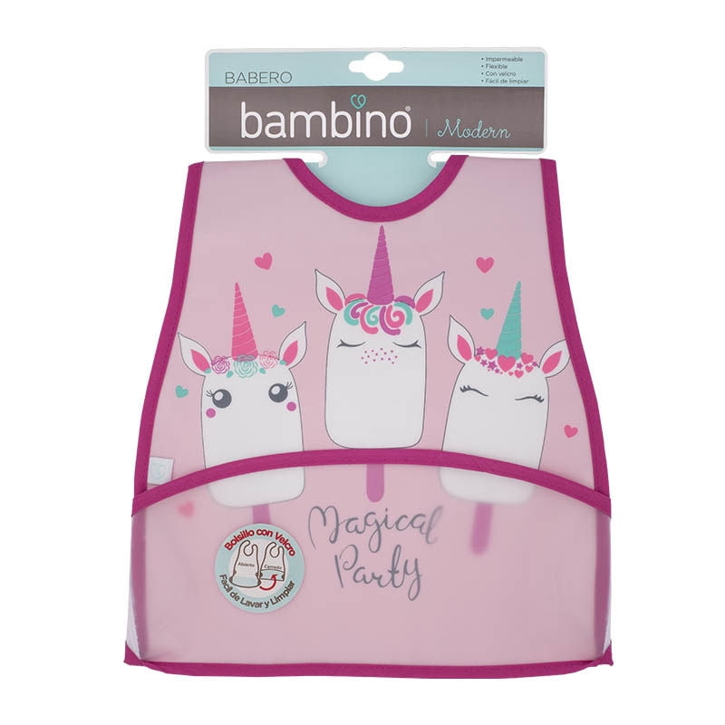 Bambino - Babero Plastico Caj 16 Un.